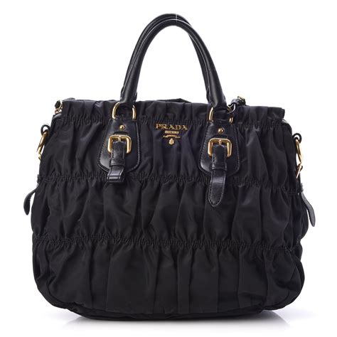 prada tessuto gaufre nylon tote|PRADA Tessuto Nylon Gaufre Small Tote Black .